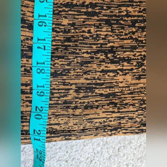 JAIMIE SADOCK Silk/ Cotton Mock Neck Brown/Black/Peach Top. Size Small - Picture 9 of 9